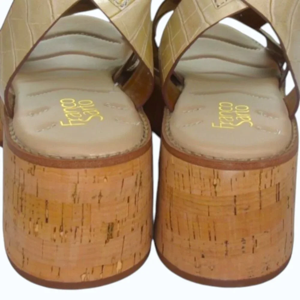 Franco Sarto's Sand 'Sabello' Platform Sandal Shoe Size 9.5
